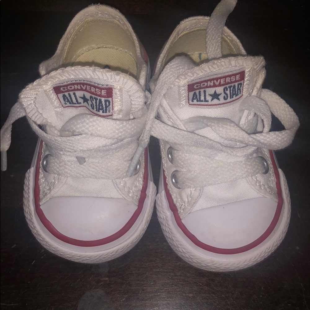 Little kid size 2 white converse